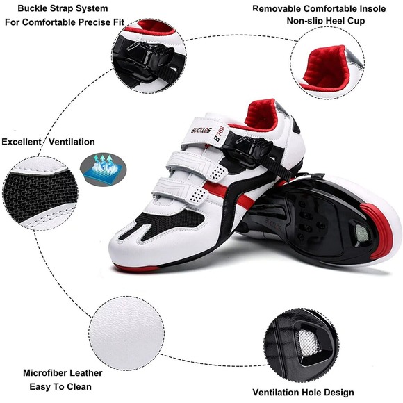 BUCKLOS Men's Size US 5.5 Womens 9 Cycling Shoes B708 New W Tag (Without Cleats) - Picture 2 of 13